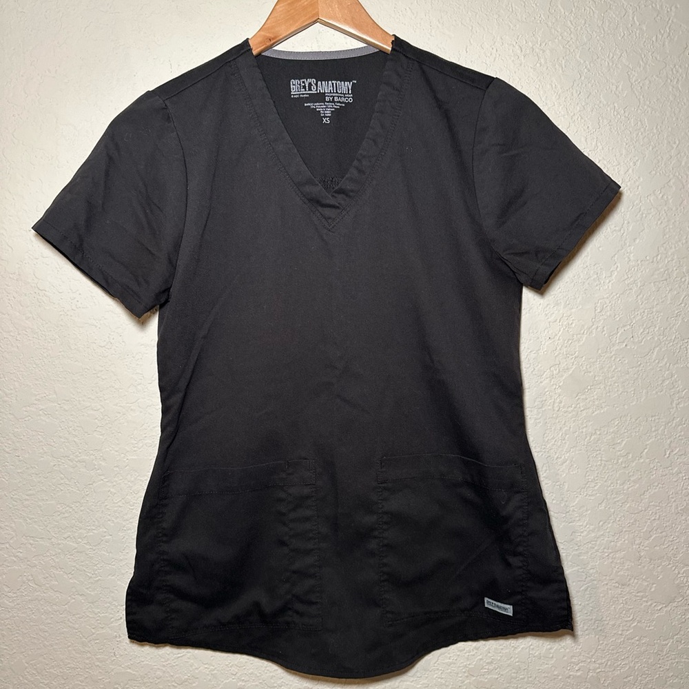 Grey's Anatomy women’s Scrub black SET (1 shirt + 2 pants)